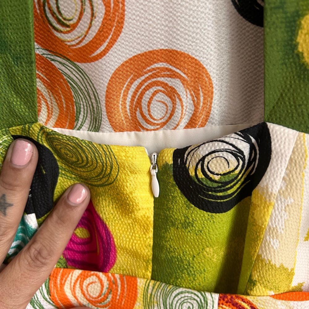 Colorful Abstract Patterned Dress - Picture 7 of 8